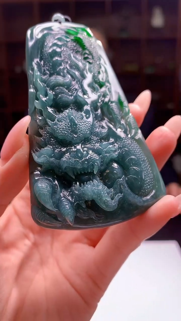 【闪购商品】定制翡翠未镶嵌8046jj-毛货挂件