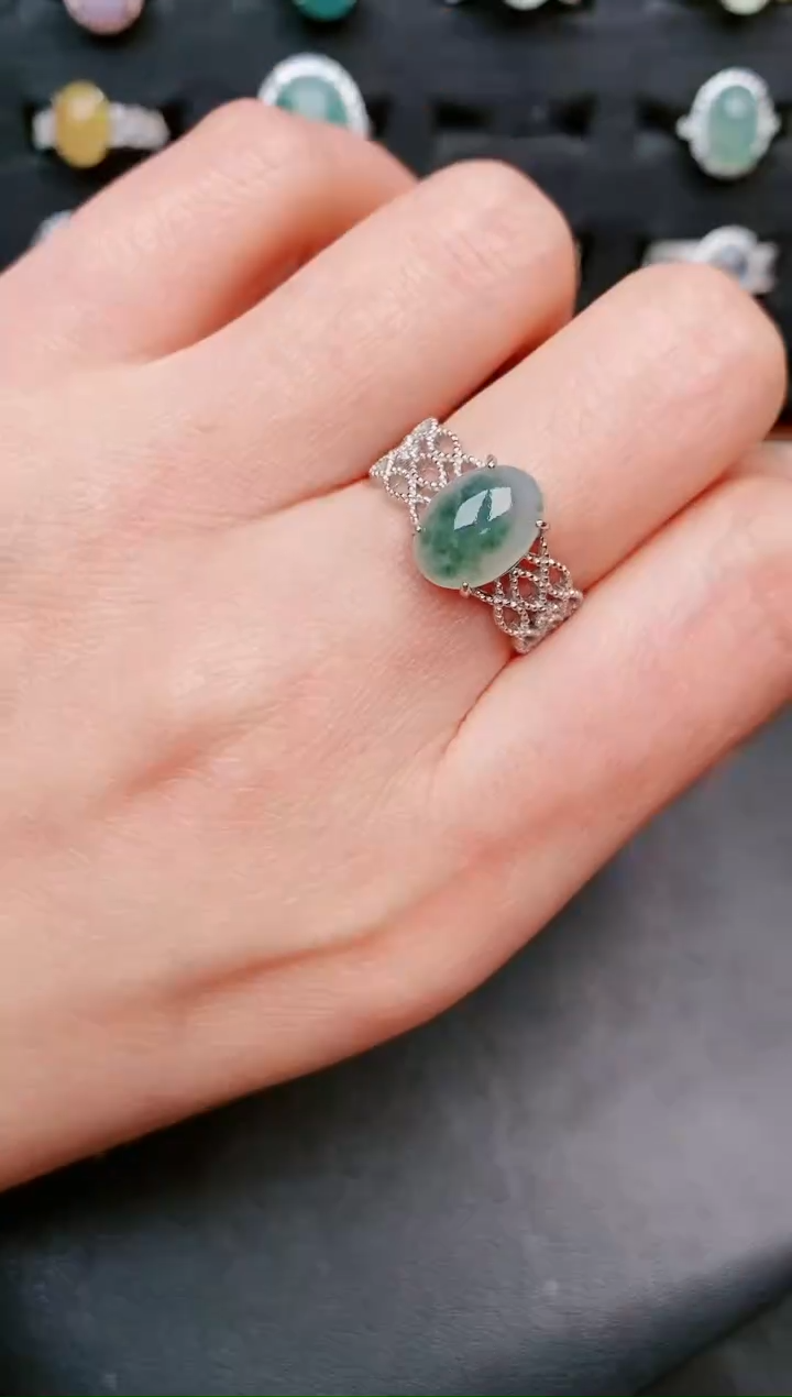 【闪购商品】翡翠戒指银S925镶嵌.....