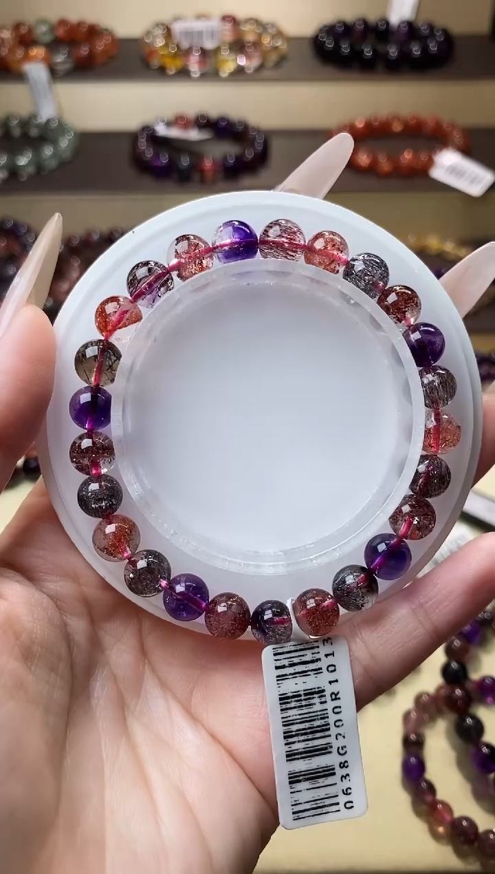 【闪购商品】水晶手链未镶嵌黑加仑超七7m+