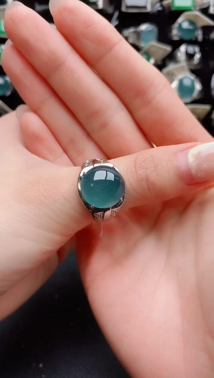 【闪购商品】翡翠戒指银S925镶嵌121212