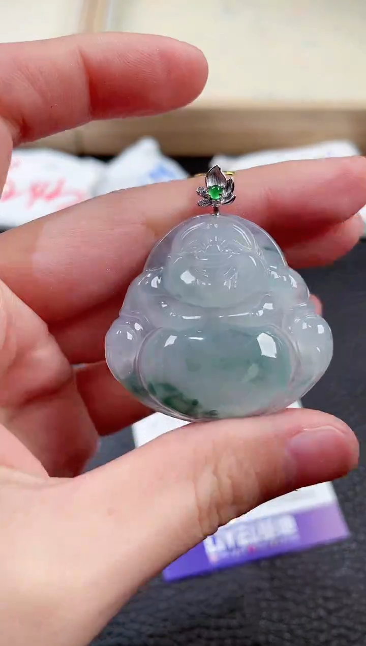 【闪购商品】翡翠颈饰18K金镶嵌00001272