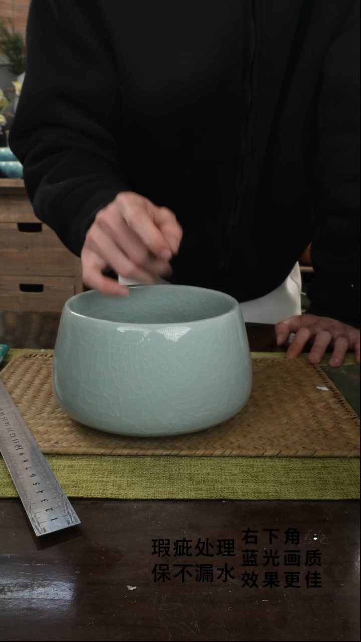 陶瓷面碗茶渣缸B-14（直径）次品保不漏水外观不完美