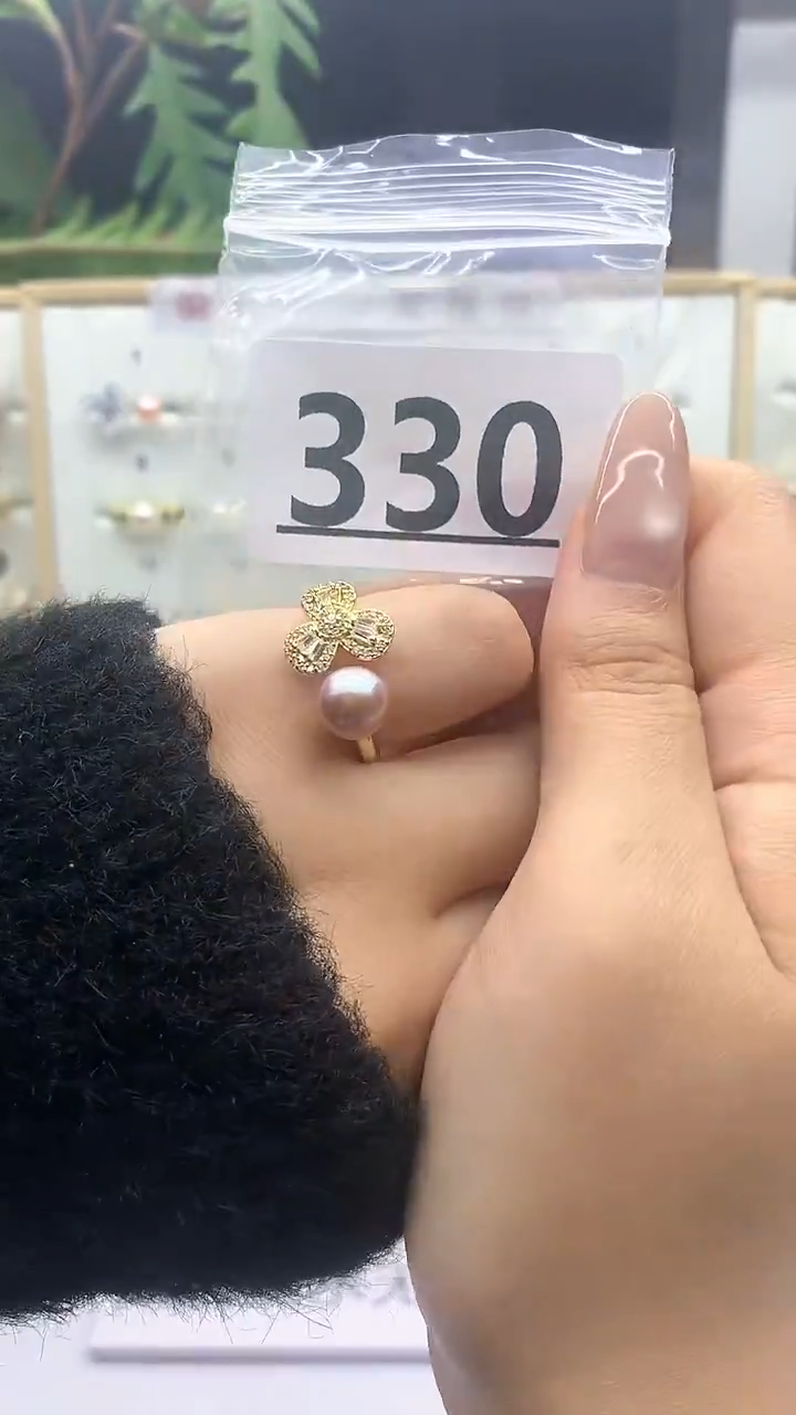 合金珠宝奇石淡水珍珠330