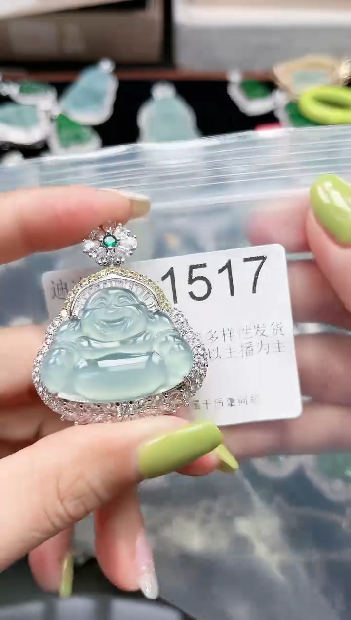 【闪购商品】翡翠颈饰未镶嵌1517赠皮绳