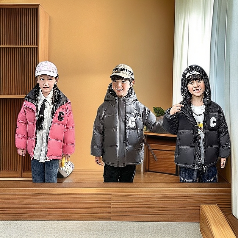 编码051到100；男女童外套加厚冬款厚外套0