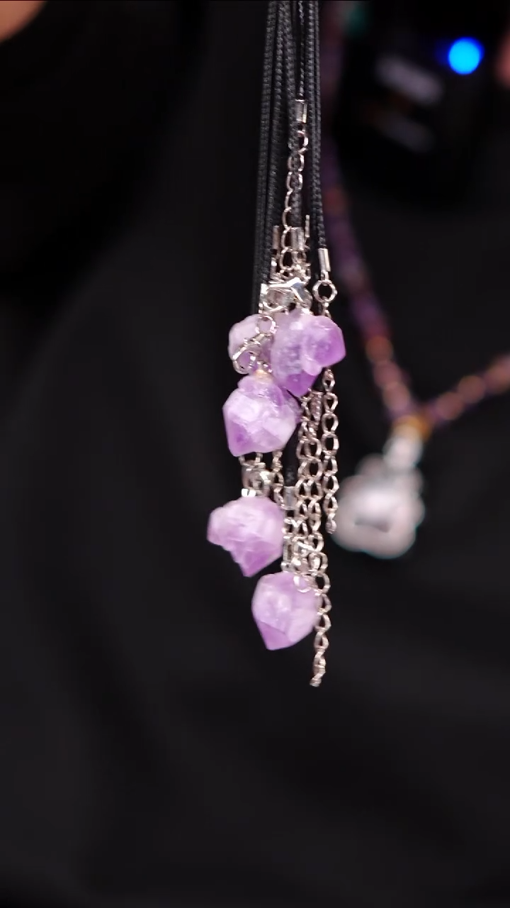 【闪购商品】水晶吊坠未镶嵌Q001紫水晶原石吊坠