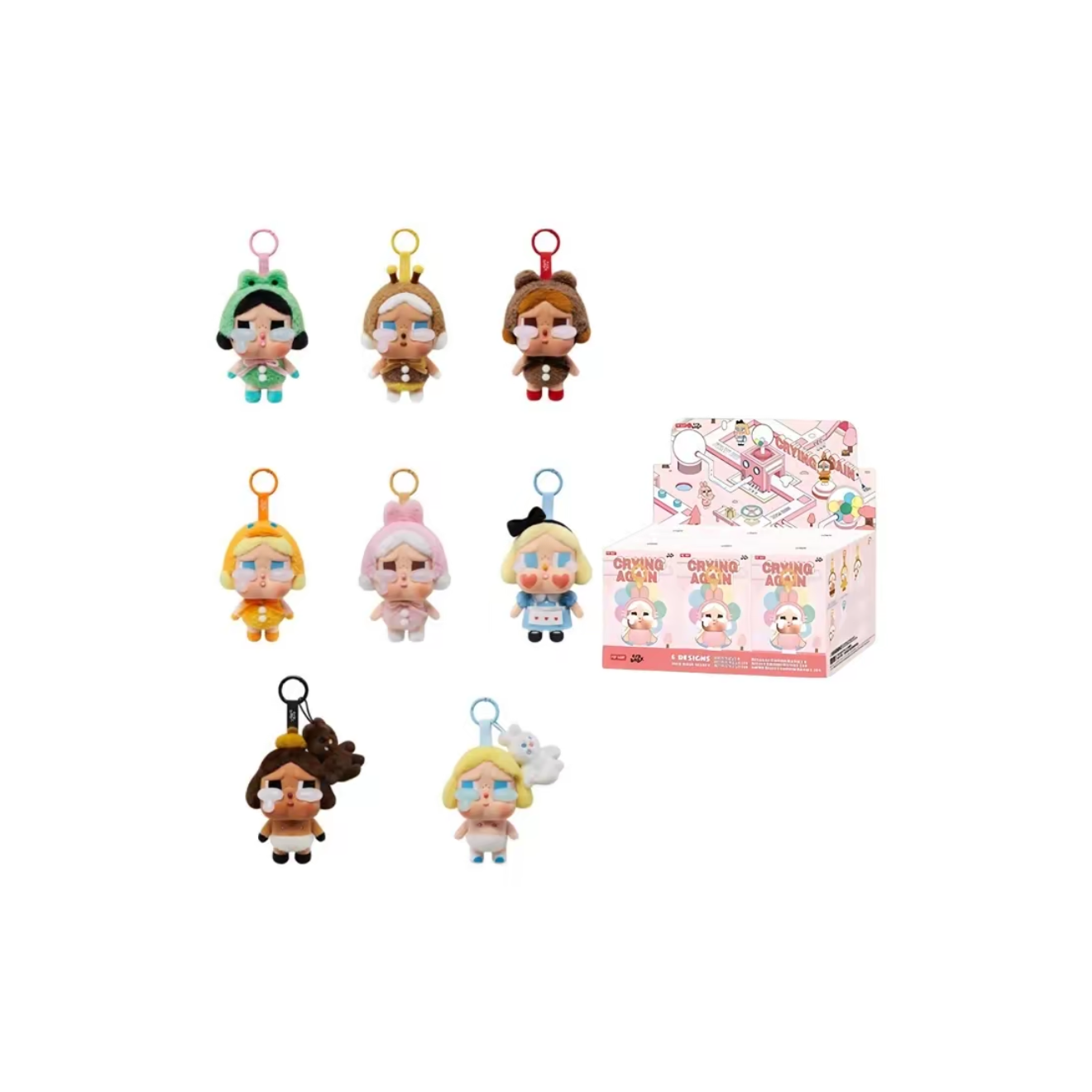 POP MART CRYBABY 哭娃眼泪工厂系列 搪胶毛绒挂件 盲盒