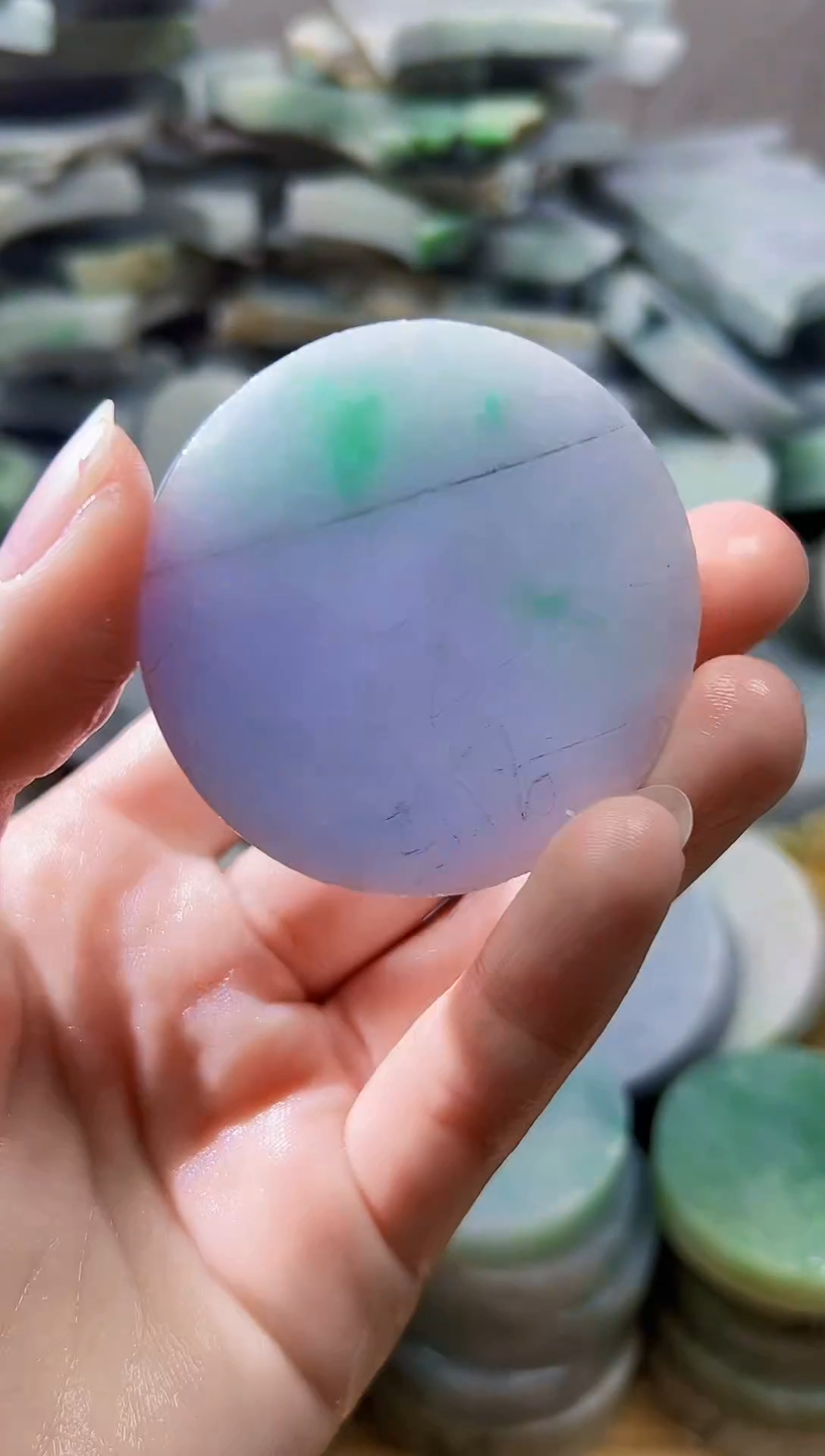 裸石翡翠天然翡翠A货余 南 573