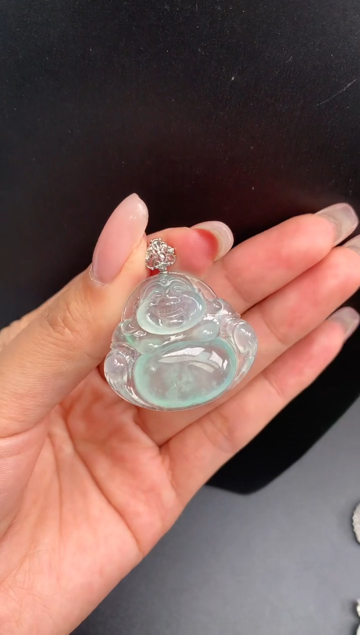 【闪购商品】翡翠颈饰18K金镶嵌一1155