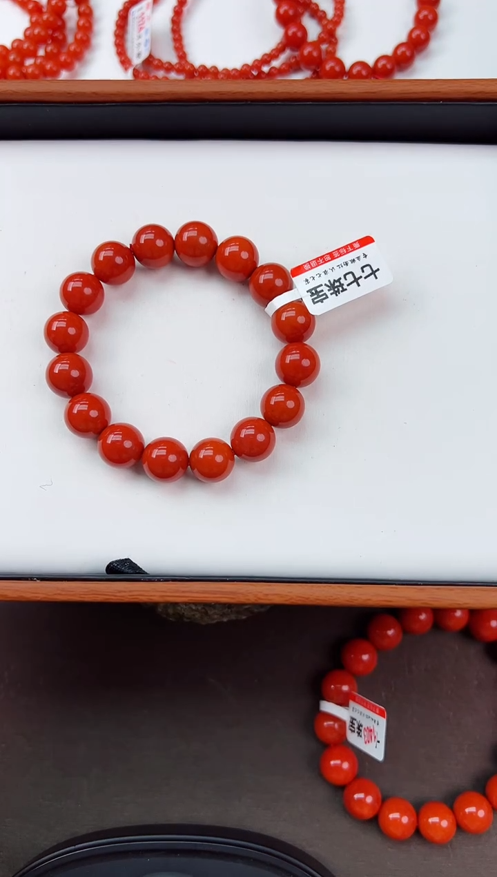 【闪购商品】南红玛瑙亮光手串卡12+未镶嵌保山老南红阿东寨