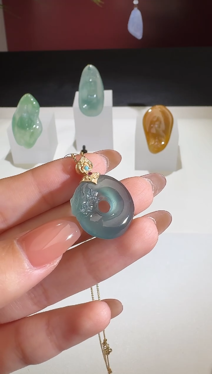 【闪购商品】翡翠颈饰银S925镶嵌【鑫鑫】