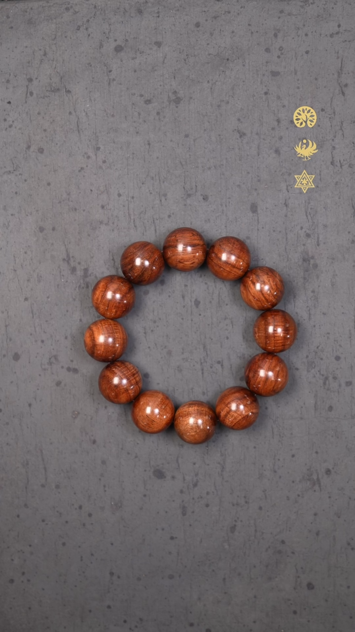 手串/手链黄花梨/降香黄檀海南黄花梨老料20MM新手入门手串