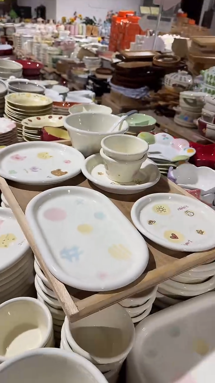 陶瓷胖胖反边8件套微瑕 凑满20元包邮