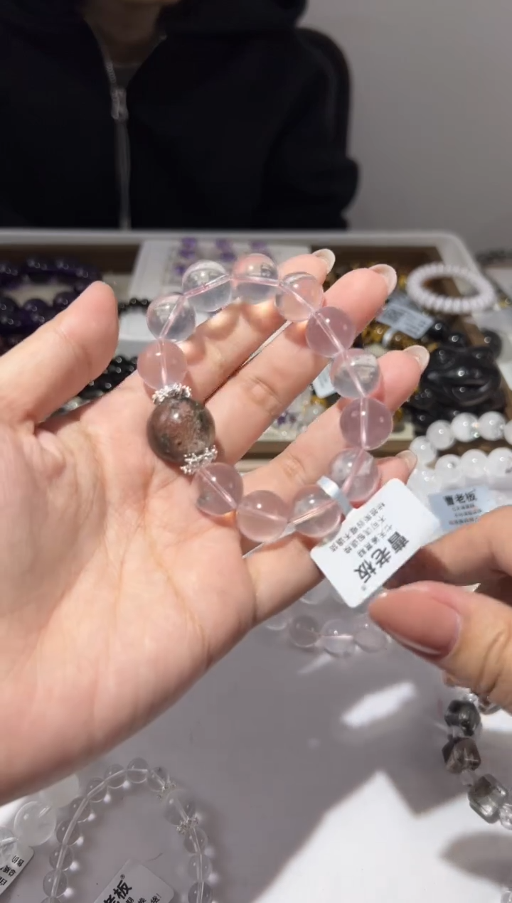 【闪购商品】水晶手链未镶嵌13mm莫粉素串