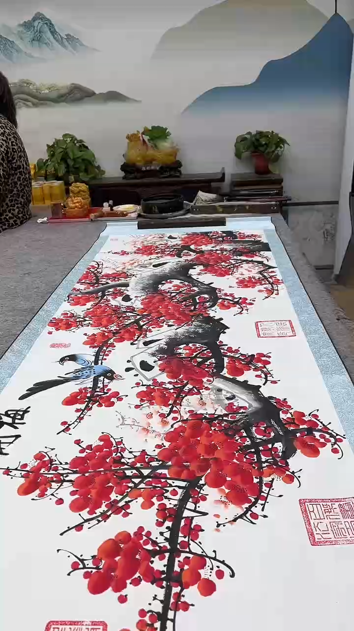 【闪购商品】书法陈明升-梅开五福1111111
