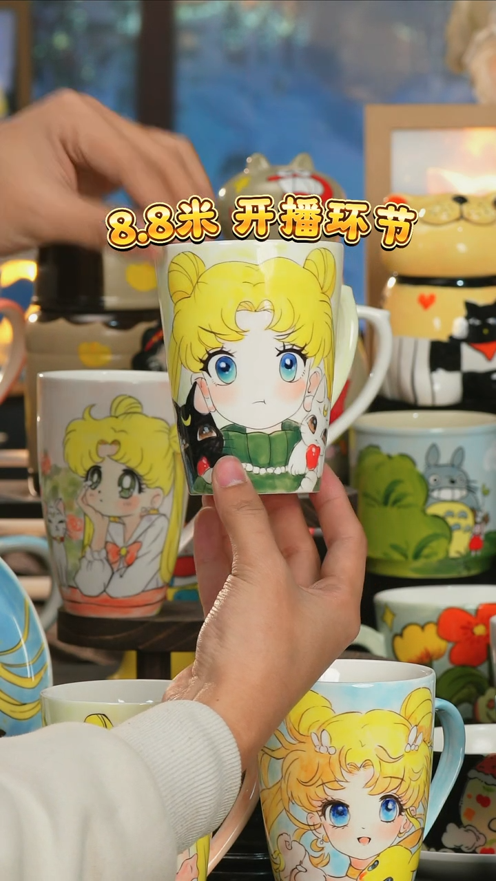 【闪购商品】小幸运纯手工手绘陶瓷