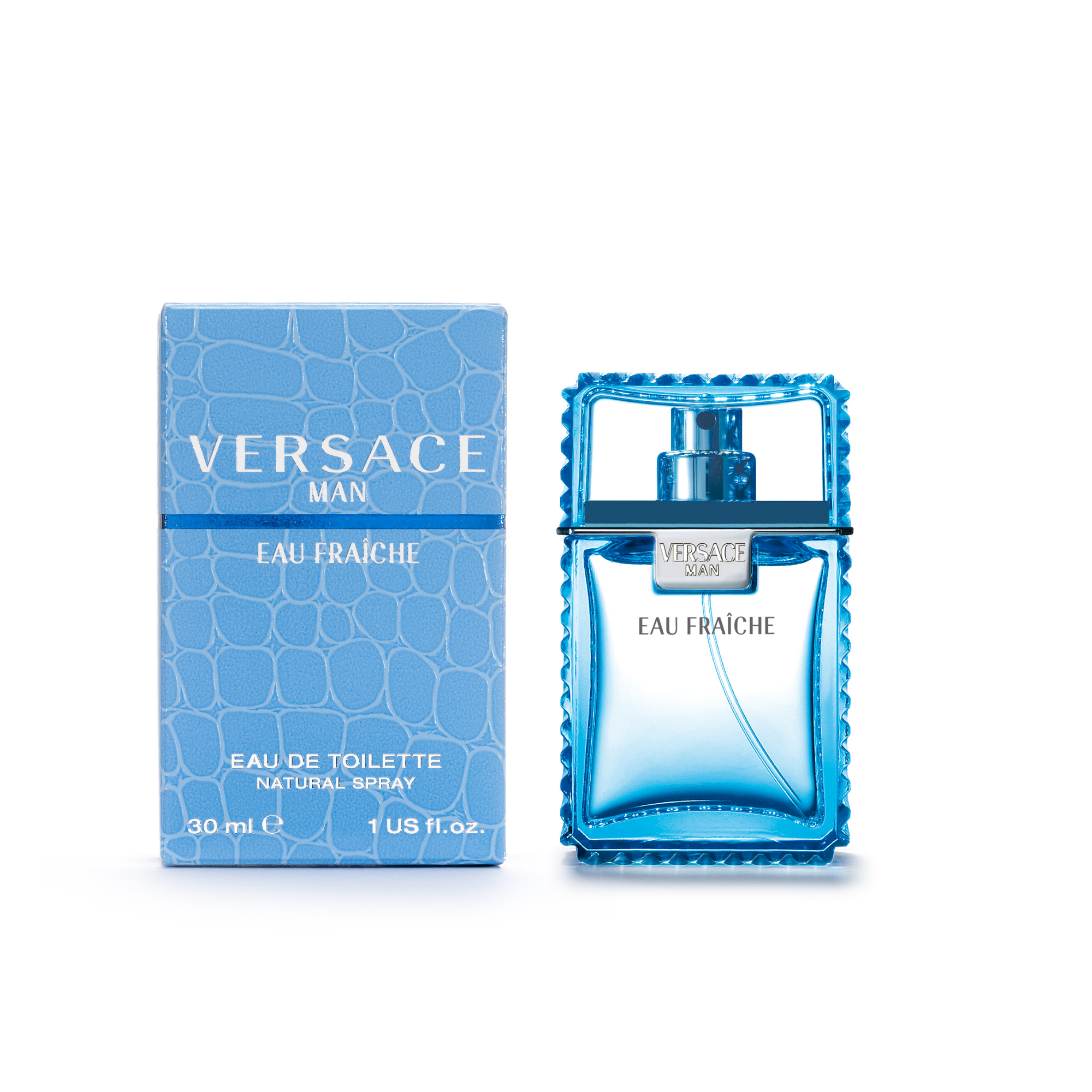 VERSACE/范思哲蓝色清新水生木质香淡香水男士持久淡香谢霆锋同款
