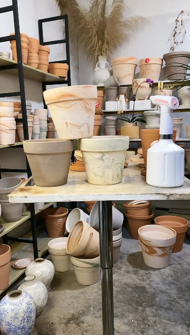 【闪购商品】陶18*16陶盆3色组合 3盆无托