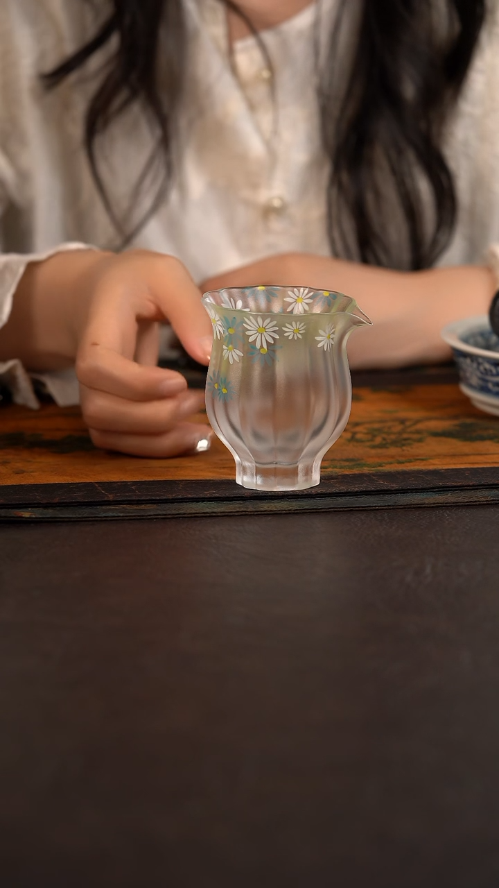 杯陶瓷杯周边琉璃心缘甄加彩公道小雏菊