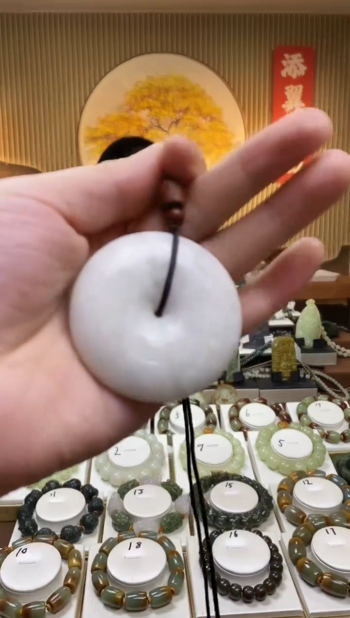 【闪购商品】和田玉平安扣未镶嵌多样性随机发一