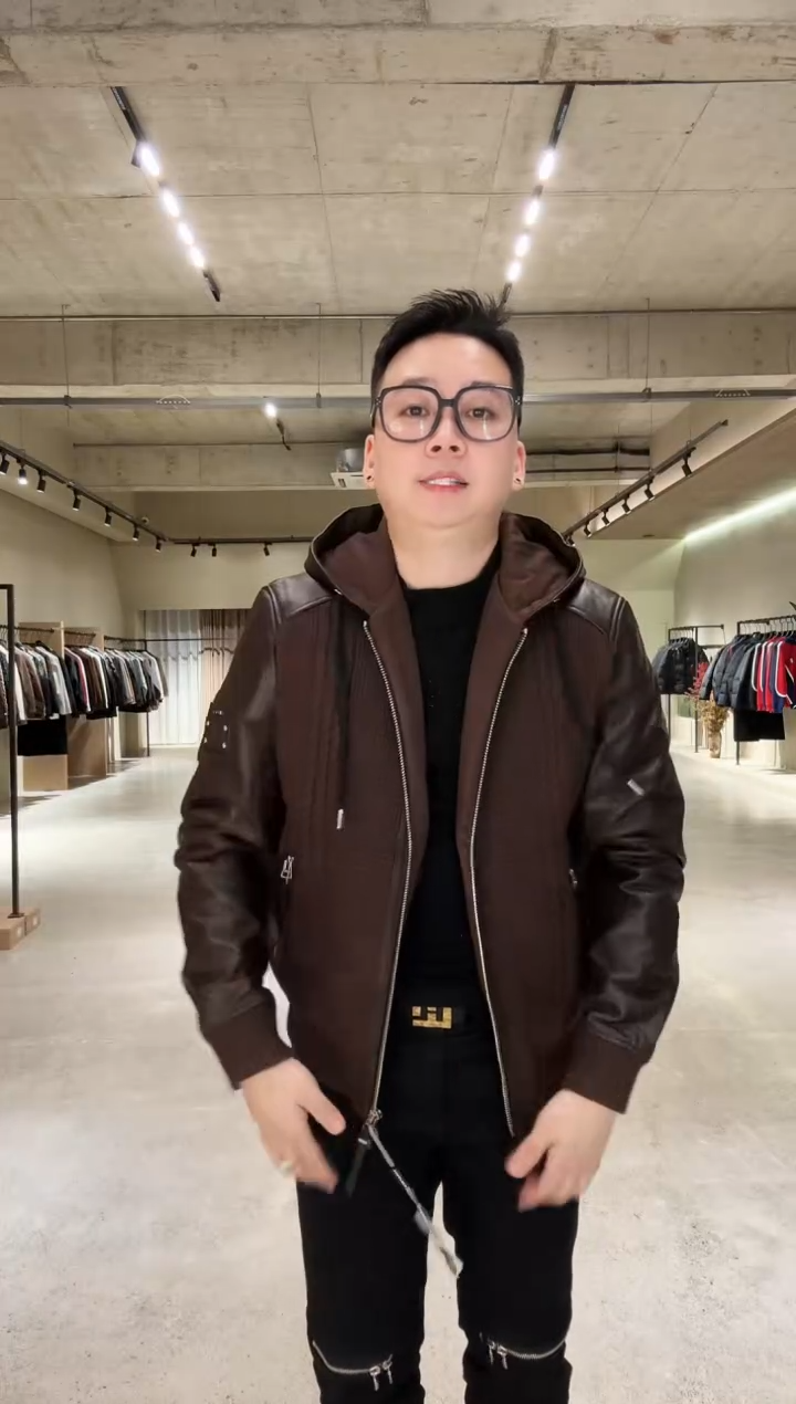 男士拼皮鹅绒服25810 54码（150-165斤）