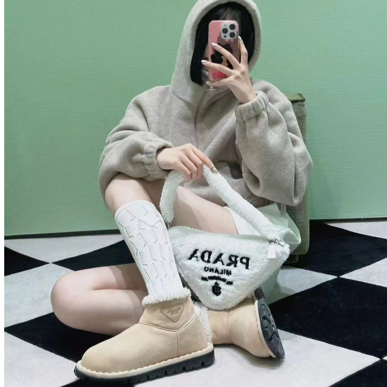 未使用 Prada/普拉达 /六六/女鞋