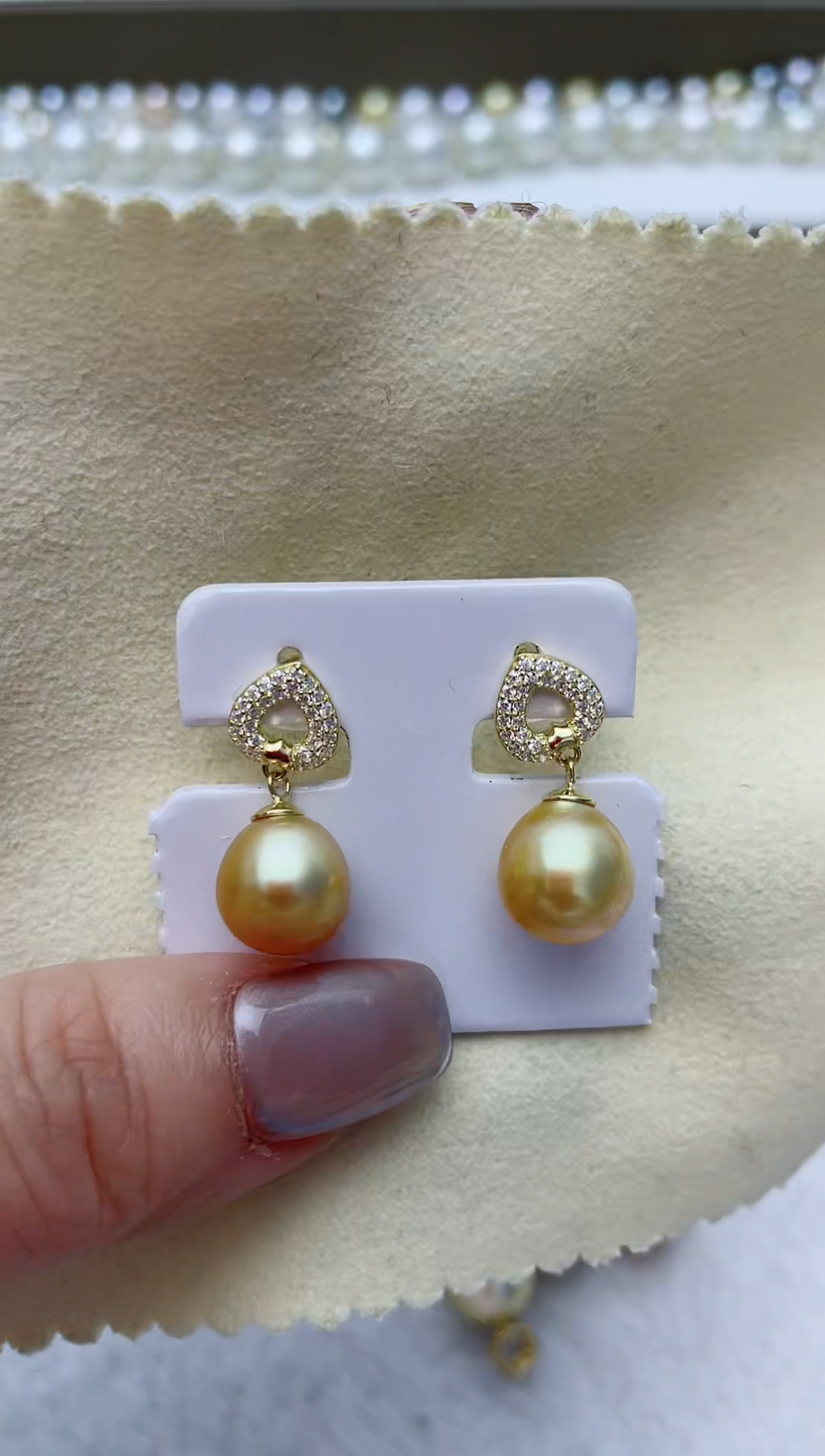 【闪购商品】海水珍珠耳饰银S925镶嵌A95