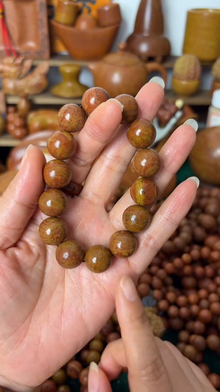 泗水砭石坊9月专场/砭石精品手串15mm