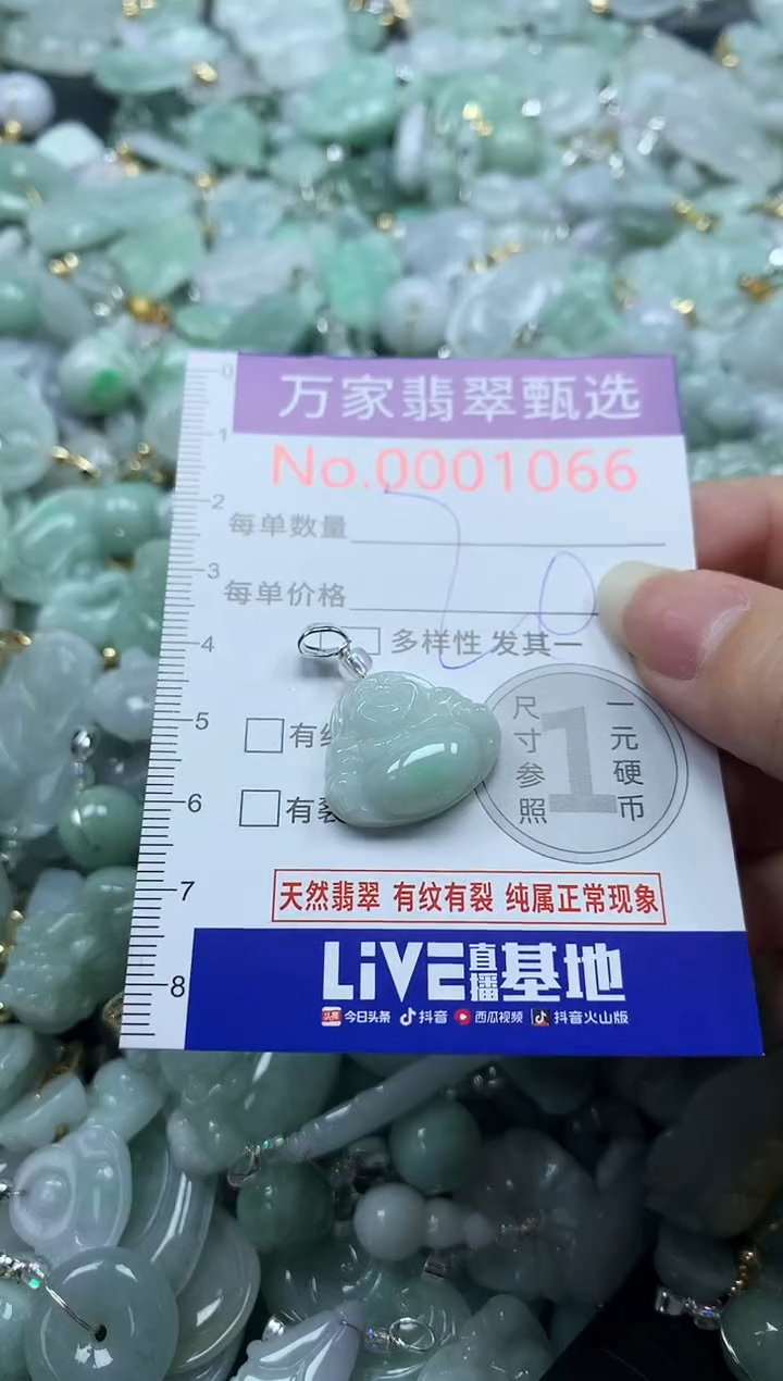 吊坠(不含链)未镶嵌翡翠1066