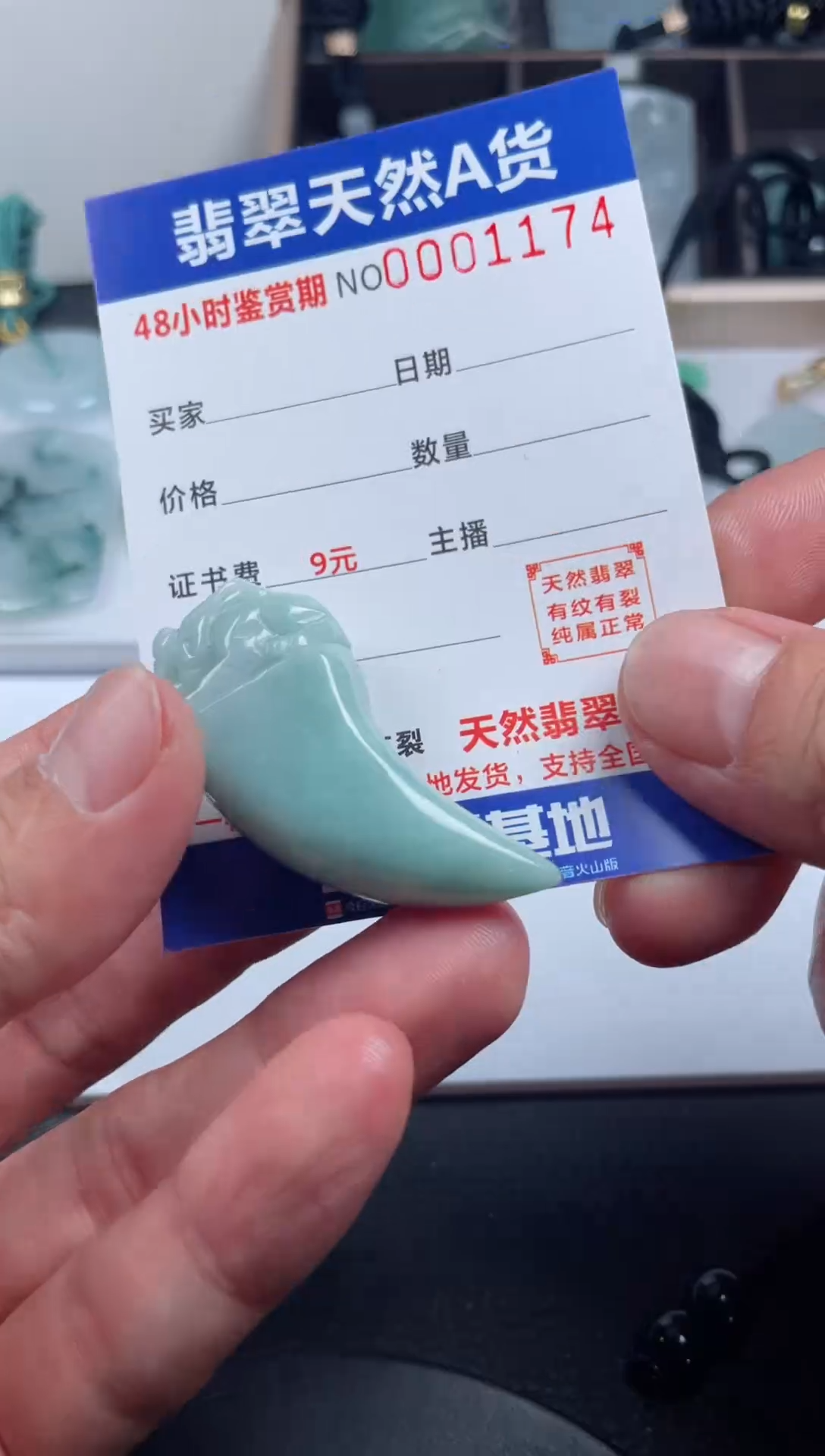 颈饰未镶嵌翡翠               