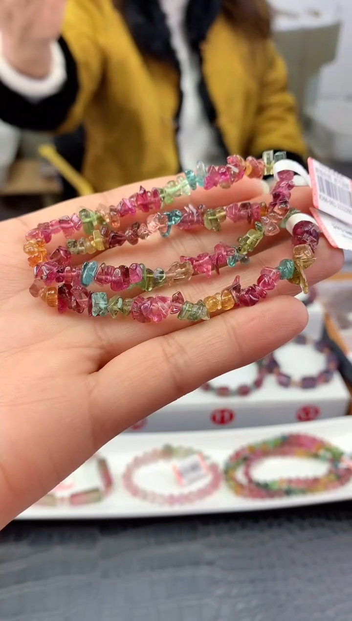 未镶嵌手串碧玺多样性发一条