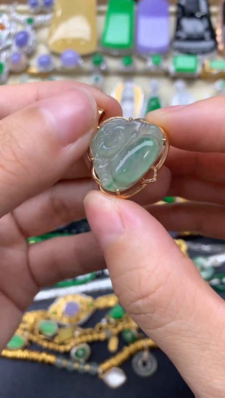 【闪购商品】翡翠颈饰18K金镶嵌151-中国好珍宝