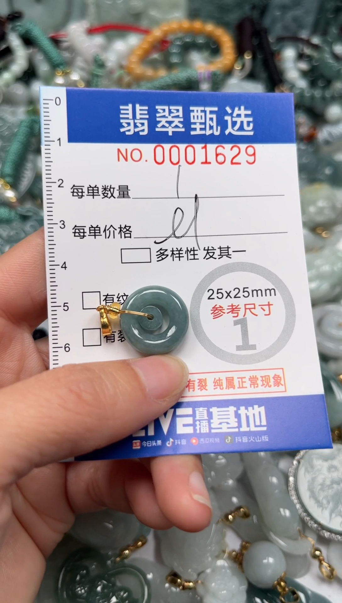 【闪购商品】翡翠颈饰未镶嵌00..1629