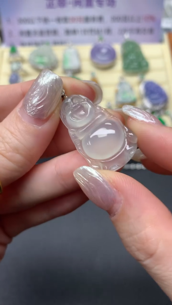 【闪购商品】翡翠吊坠(不含链)18K金镶嵌吊坠|2480