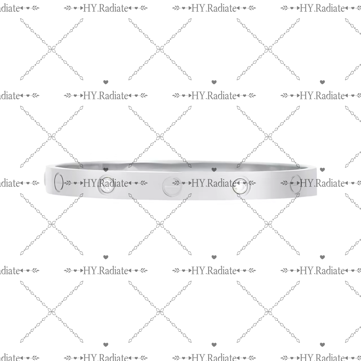 钨金手镯 HY.  Radiate【一钉一钻】轻奢百搭简约精美手镯情侣款