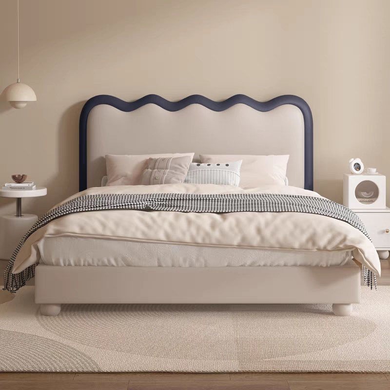 【星星点灯】831#现代女孩简约儿童男孩白色青少年儿童箱体床家用