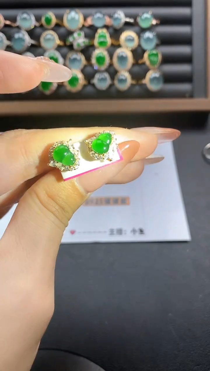 银S925镶嵌戒指翡翠51151