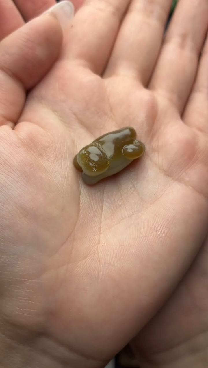 颈饰未镶嵌和田玉趴趴猫