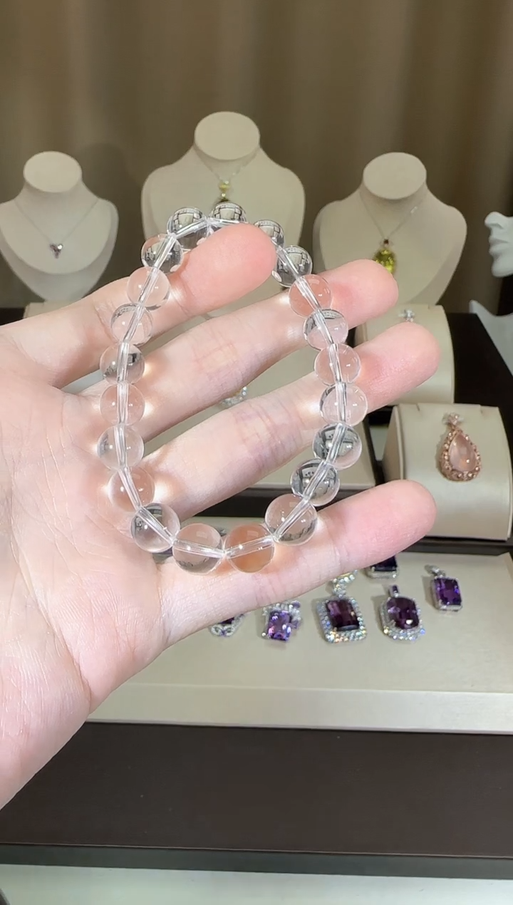 【闪购商品】水晶手串未镶嵌6mm白水晶
