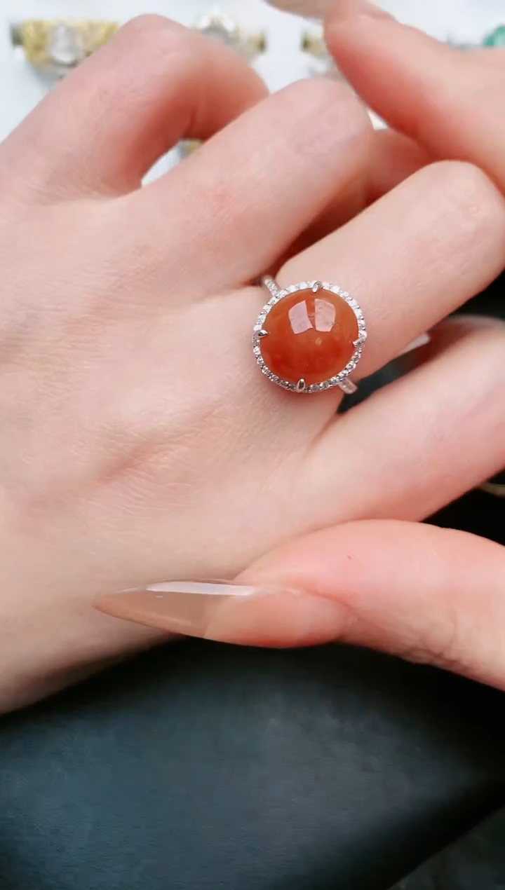 【闪购商品】翡翠戒指银S925镶嵌....