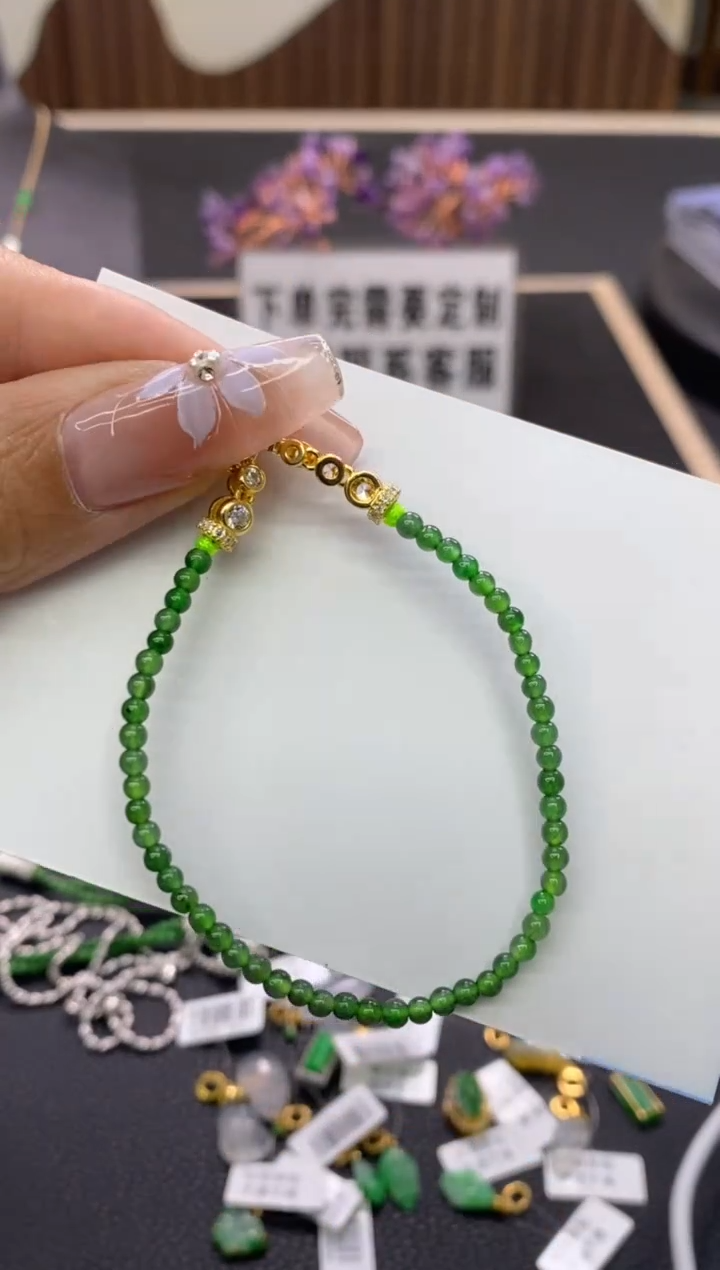 【闪购商品】翡翠颈饰银S925镶嵌净货15970