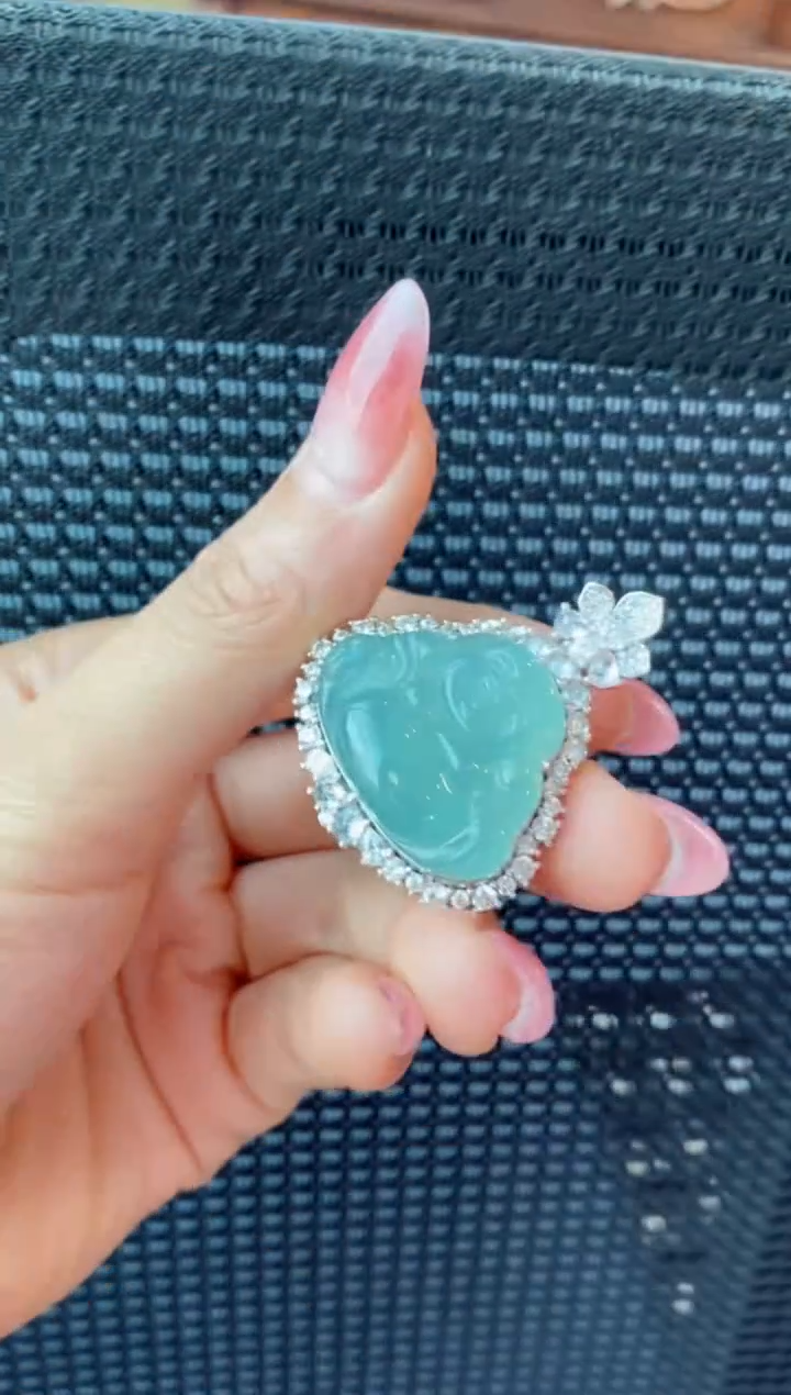 【闪购商品】翡翠颈饰银S925镶嵌0011680966