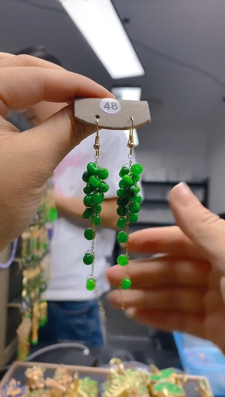 【闪购商品】翡翠耳饰合金0303翡翠耳钩
