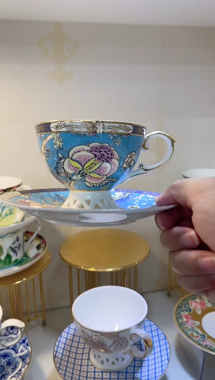 45%以上骨粉骨瓷咖啡杯碟