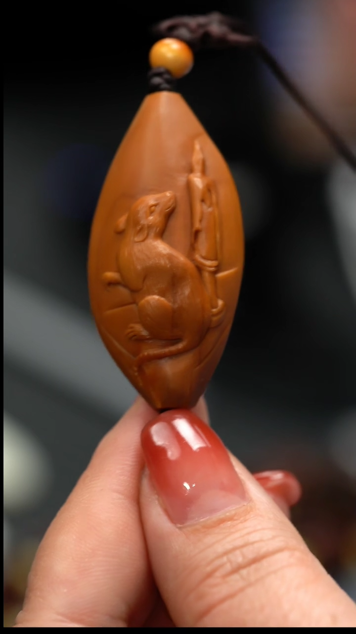 【闪购商品】橄榄核手串/手链生肖鼠单颗