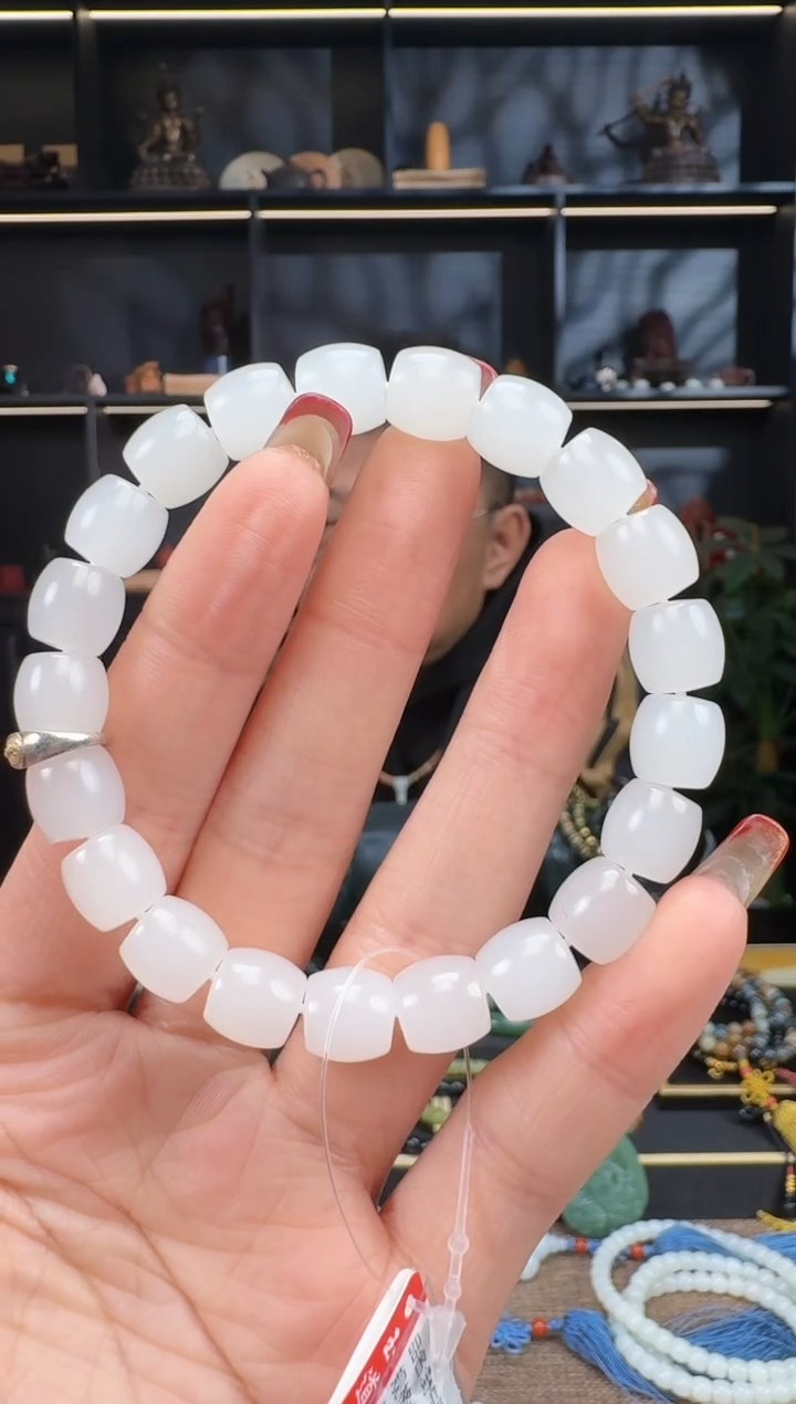 【闪购商品】和田玉1未镶嵌10mm野牛沟极致手串