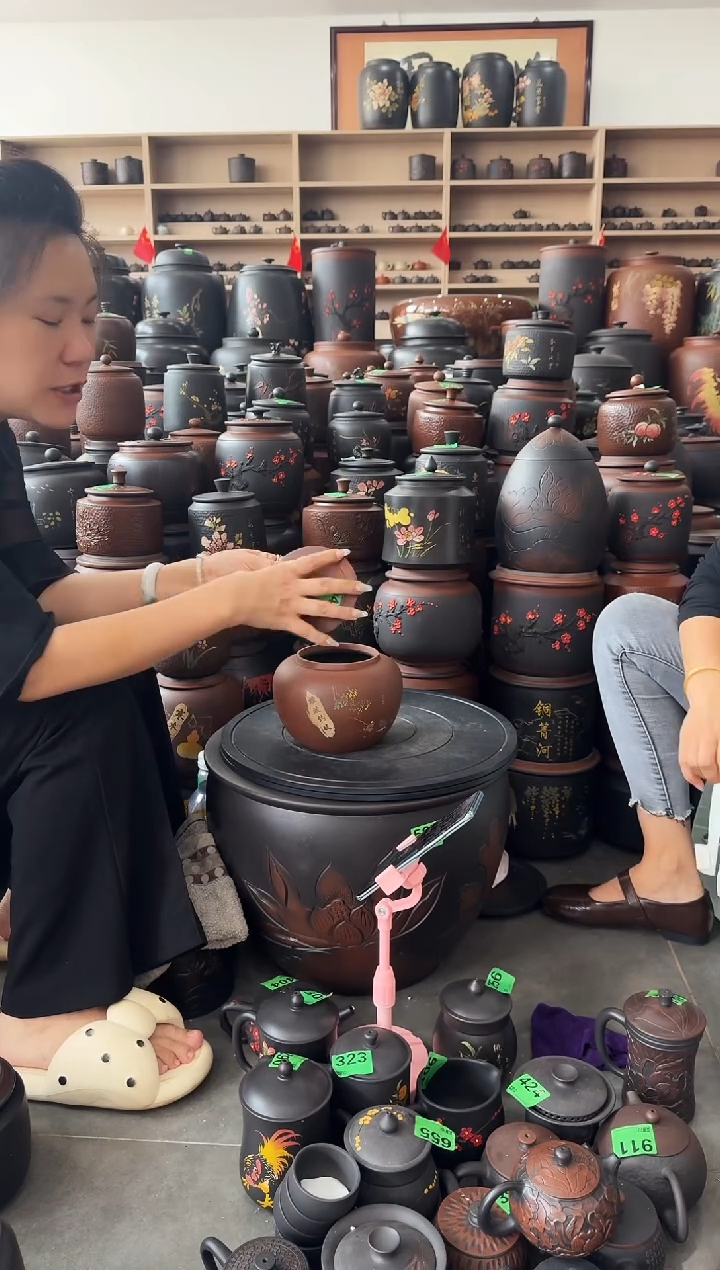 大大瑕疵茶叶罐 941  小苹果古铜色 