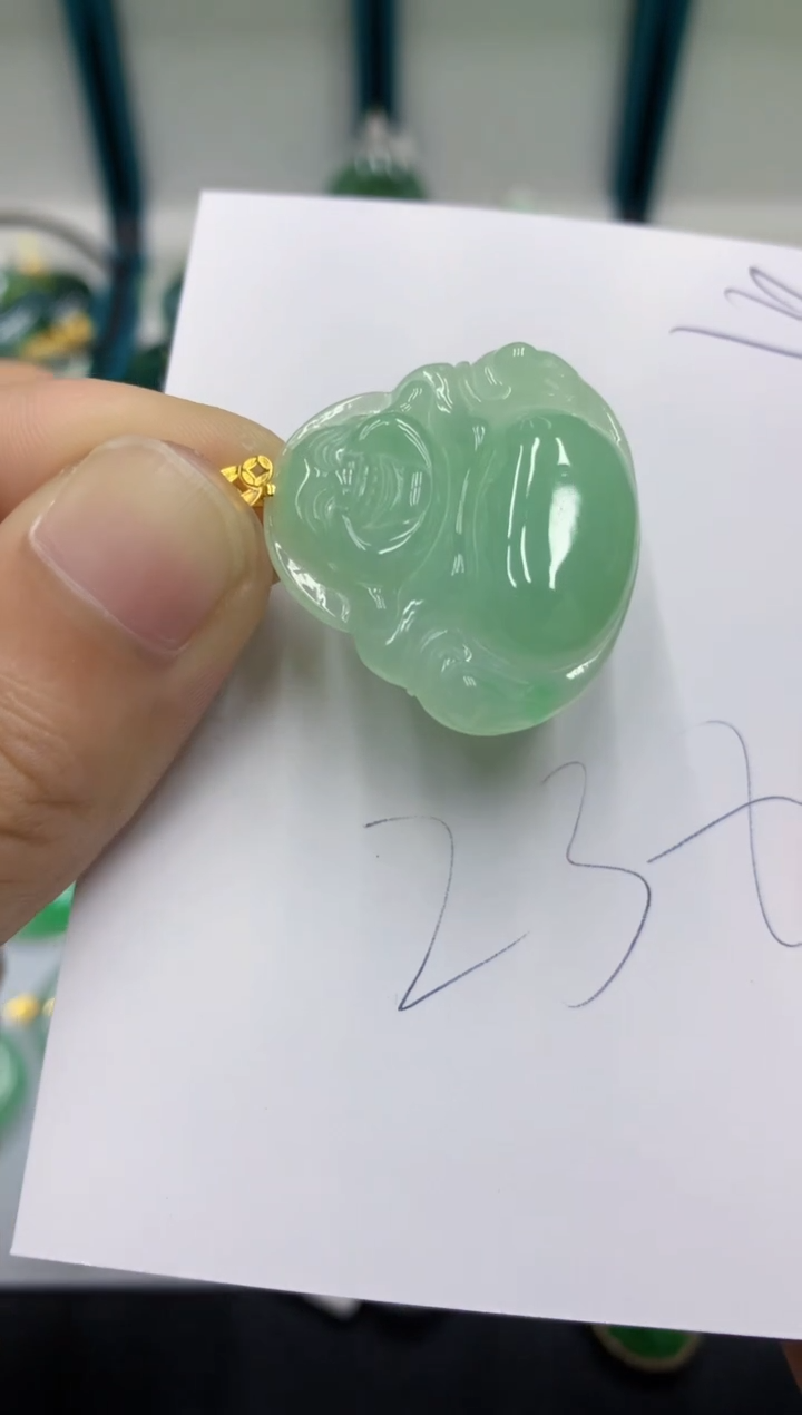 【闪购商品】翡翠18K金镶嵌颈饰翡翠