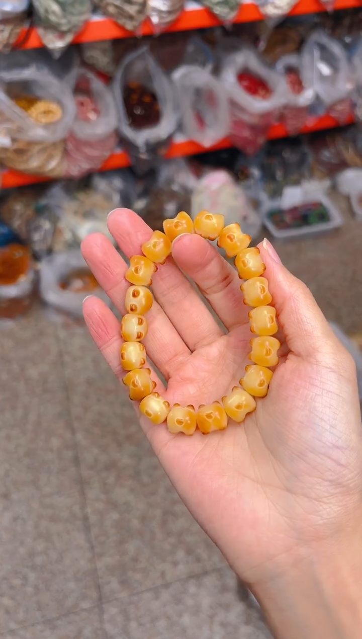 吊坠菩提根/象牙果柯基屁屁单圈手串