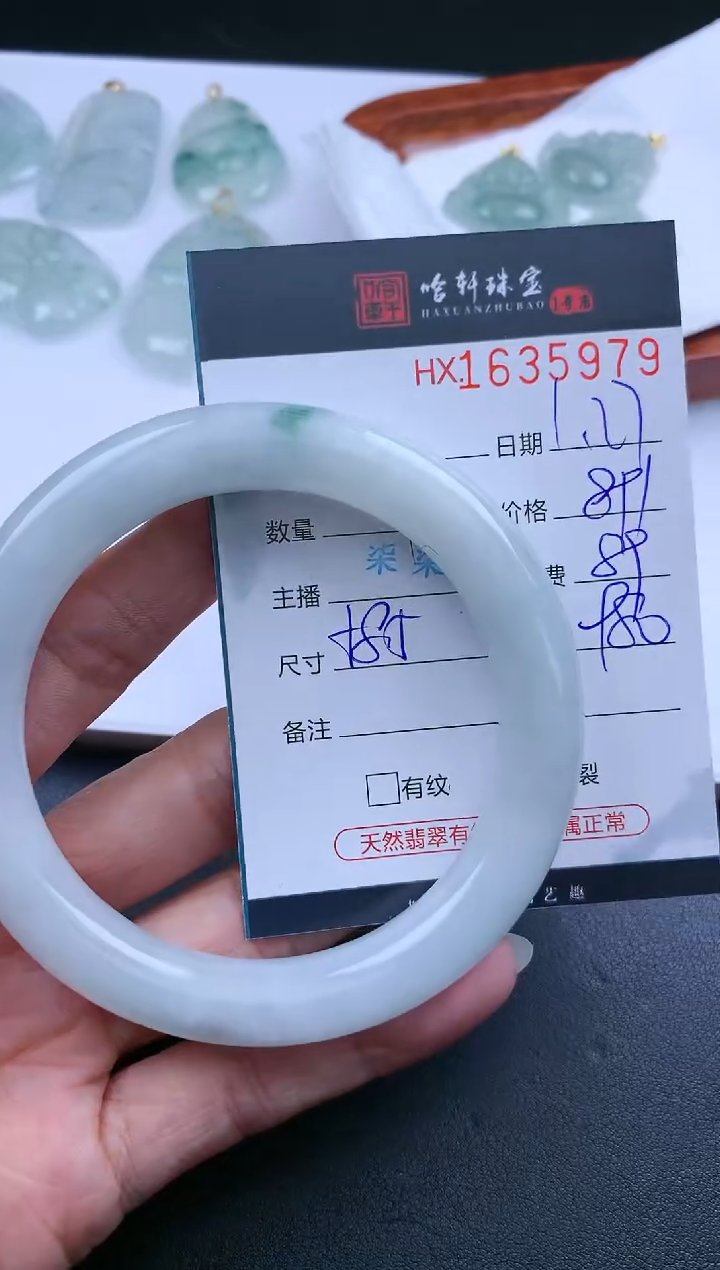 【闪购商品】翡翠挂件未镶嵌哈轩 手镯1